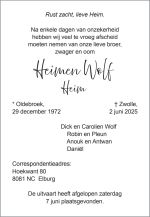 Heim Wolf - 2 juni 2025