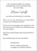 Heim Wolf - 2 juni 2025